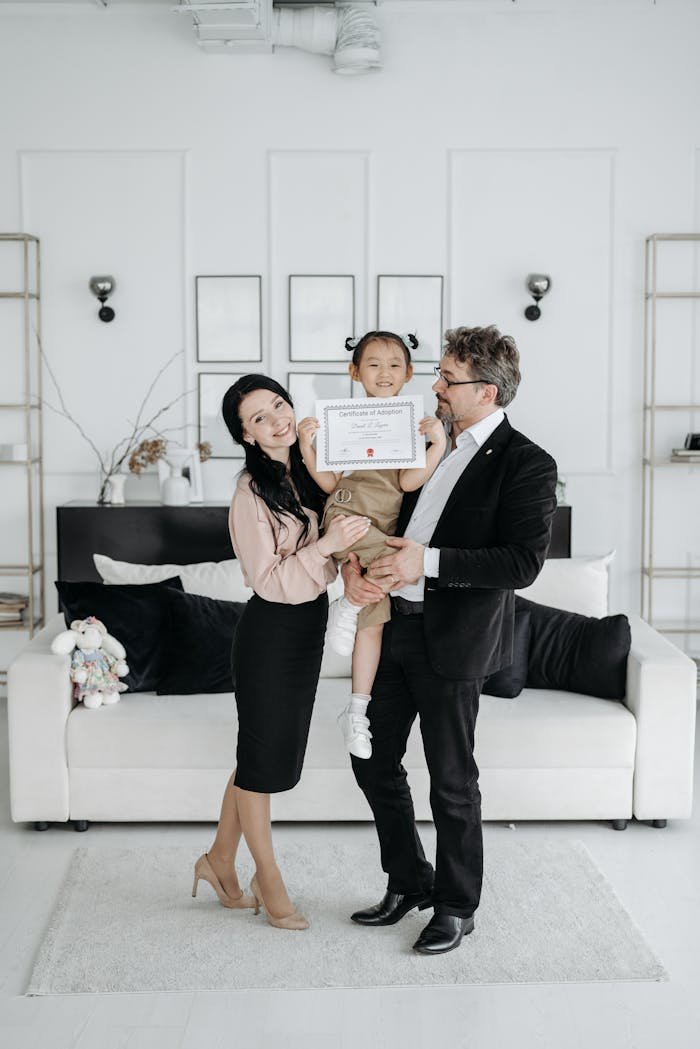 A Married Couple Adopting a Child